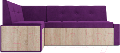 Уголок кухонный мягкий Mebel-Ars Таллин левый 210x83x140 (фиолетовый)
