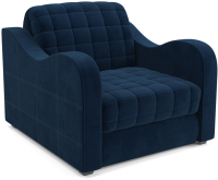 Кресло-кровать Mebel-Ars Барон №4 (велюр темно-синий Luna 034) - 