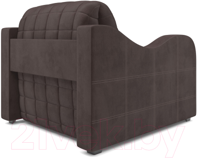 Кресло-кровать Mebel-Ars Барон №4 (коричневый кордрой)