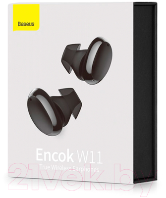 Беспроводные наушники Baseus True Wireless Earphones W11 / NGTW060001 (черный)
