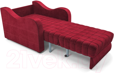 Кресло-кровать Mebel-Ars Барон №4 (бархат красный Star Velvet 3 Dark Red)