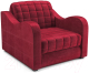 Кресло-кровать Mebel-Ars Барон №4 (бархат красный Star Velvet 3 Dark Red) - 