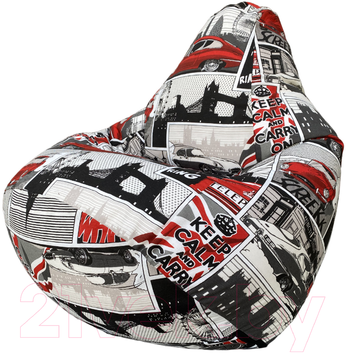 Бескаркасное кресло Flagman Груша Макси XXL Г2.4-120 (ягуар)