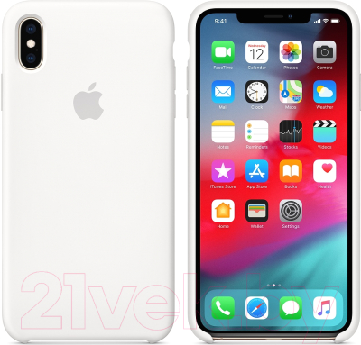 Чехол-накладка Apple Silicone Case для iPhone XS Max White / MRWF2