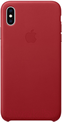 Чехол-накладка Apple Leather Case для iPhone XS Max (PRODUCT)RED / MRWQ2