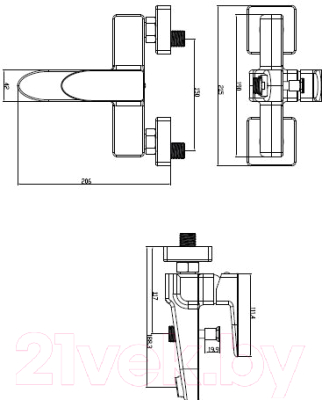 Смеситель Omnires SIENASN7330CHR