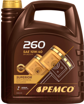 Моторное масло Pemco iDrive 260 10W40 SN/CF / PM0260-4 (4л)
