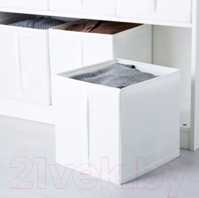 Набор коробок для хранения Ikea Скубб 003.750.65 (белый)