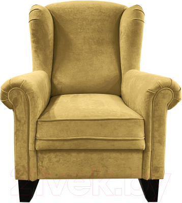 Кресло мягкое Lama мебель Орлеан (Ultra Mustard)