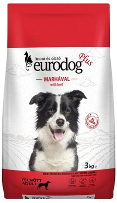 Сухой корм для собак Eurodog Для всех пород с говядиной / ED208 (3кг)