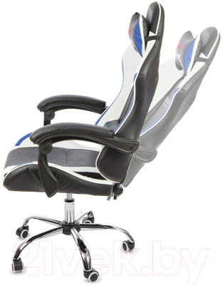 Кресло геймерское Calviano Asti Ultimato (черный/белый/синий)