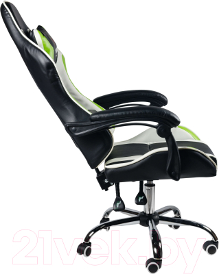 Кресло геймерское Calviano Asti Ultimato (черный/белый/зеленый)