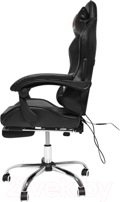 Кресло геймерское Calviano Avanti Ultimato с подножкой (черный)