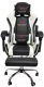 Кресло геймерское Calviano Avanti Ultimato с подножкой (черный/белый/черный) - 
