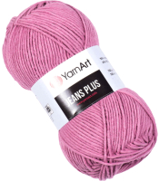 

Пряжа для вязания Yarnart, Jeans Plus 55% хлопок, 45% полиакрил / 65