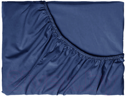 Простыня для малышей Сонум Сатин на резинке 60x120 (темно-синий)