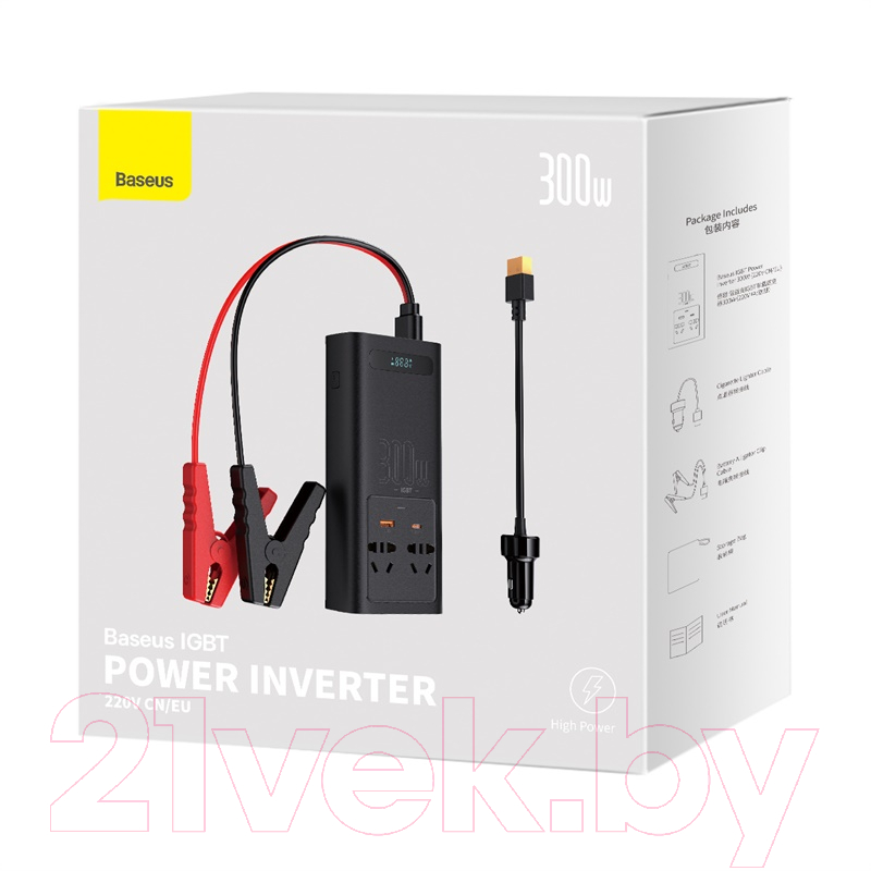 Автомобильный инвертор Baseus IGBT Power Inverter 300W / CGNB010101