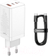 Зарядное устройство сетевое Baseus GaN3 Pro Fast Charger 2C+U 65W / CCGP050102 (белый) - 