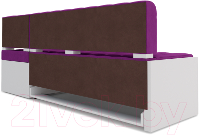 Уголок кухонный мягкий Mebel-Ars Ганновер правый 208x82x133 (фиолетовый)