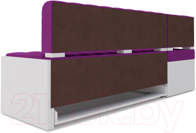 Уголок кухонный мягкий Mebel-Ars Ганновер левый 208x82x133 (фиолетовый)
