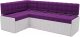 Уголок кухонный мягкий Mebel-Ars Ганновер левый 208x82x133 (фиолетовый) - 