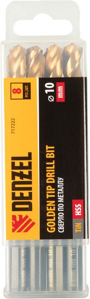 Набор сверл Denzel 717222 (8шт)