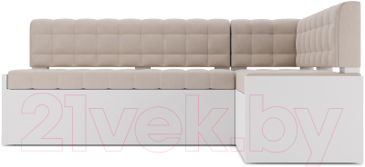 Уголок кухонный мягкий Mebel-Ars Ганновер правый 178x82x103 (бежевый Star Velvet 6 Light Beige)