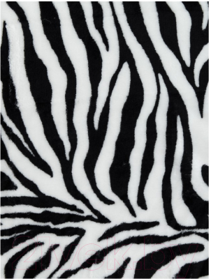 Плед TexRepublic Absolute Шкура зебры Фланель 180x200 / 64223 (черно-белый)