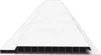 Панель ПВХ Европрофиль Вагонка (3000х100х10мм, белый матовый) - 
