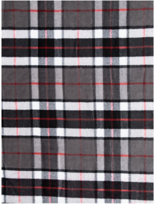 Плед TexRepublic Absolute Flannel Шотландка 150x200 / 44076 (серый)