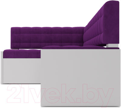 Уголок кухонный мягкий Mebel-Ars Ганновер левый 178x82x103 (фиолетовый)