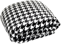 Плед TexRepublic Absolute Flannel Гусиная лапка 150x200 / 44107 (черный/белый) - 