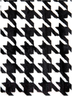 Плед TexRepublic Absolute Flannel Гусиная лапка 200x220 / 44108 (черный/белый)