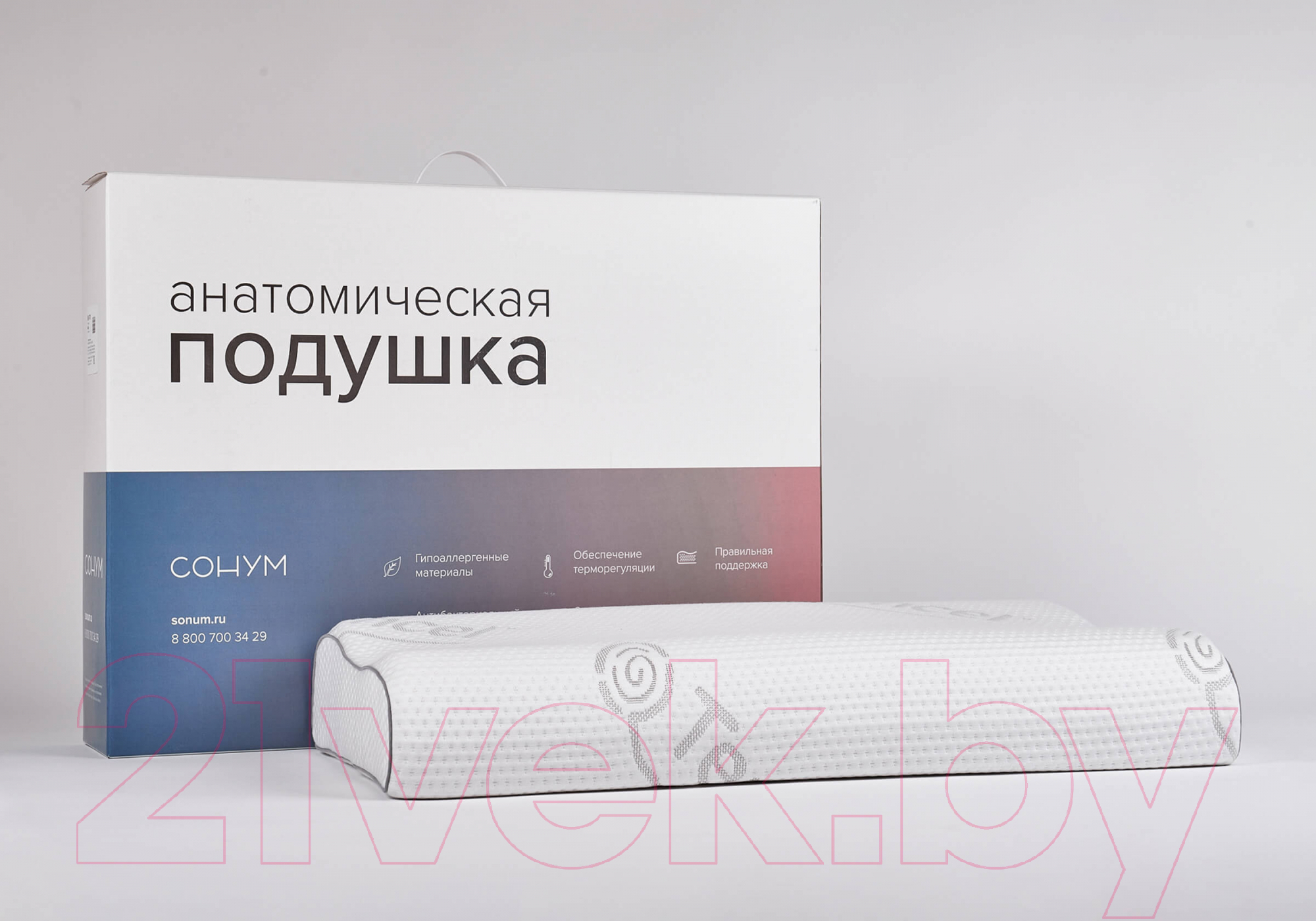 Подушка для сна Сонум Vela 50x70 — фото 7