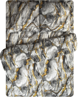 Комплект постельного белья Amore Mio Мако-сатин Stone Микрофибра 1.5 41493 / 93853 (серый) - 