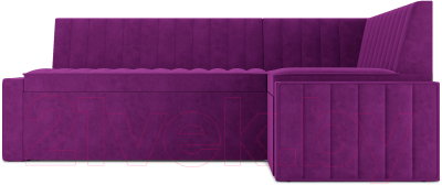 Уголок кухонный мягкий Mebel-Ars Вермут правый 213x82x133 (фиолетовый)