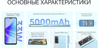 Смартфон OPPO A57s 4GB/64GB / CPH2385 (синий)