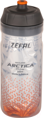 Бутылка для воды Zefal Arctica 55 / 1664 (серебристый/оранжевый)