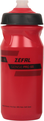Фляга для велосипеда Zefal Sense Pro 65 Bottle / 1450 (красный/черный)