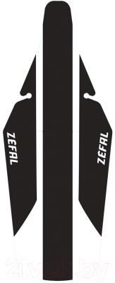 Крыло для велосипеда Zefal Shield Lite Xl Rear Mudguard / 2561A (заднее, белый/черный)