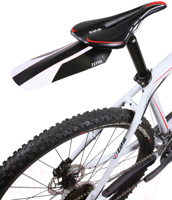 Крыло для велосипеда Zefal Shield Lite Xl Rear Mudguard / 2561A (заднее, белый/черный)