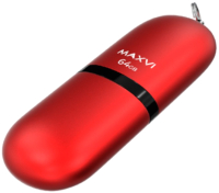 Usb flash накопитель Maxvi SF 64GB 2.0  (красный) - 