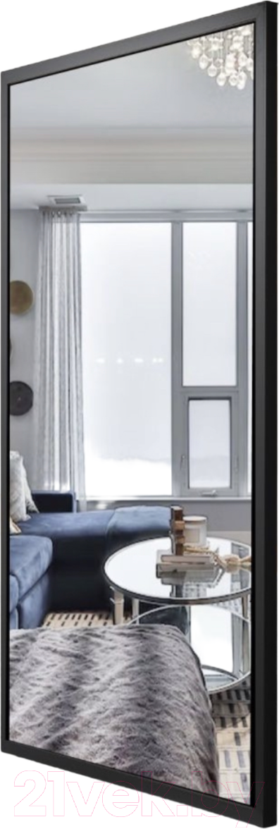 Зеркало Emze Line 115x60 / LINE.115.60.CHE (черный)