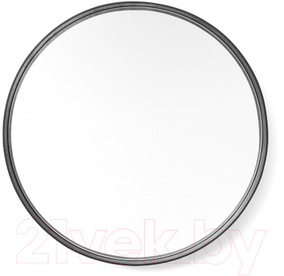 Зеркало Emze Loft D80 / LOFT.80.80.CHE (черный)