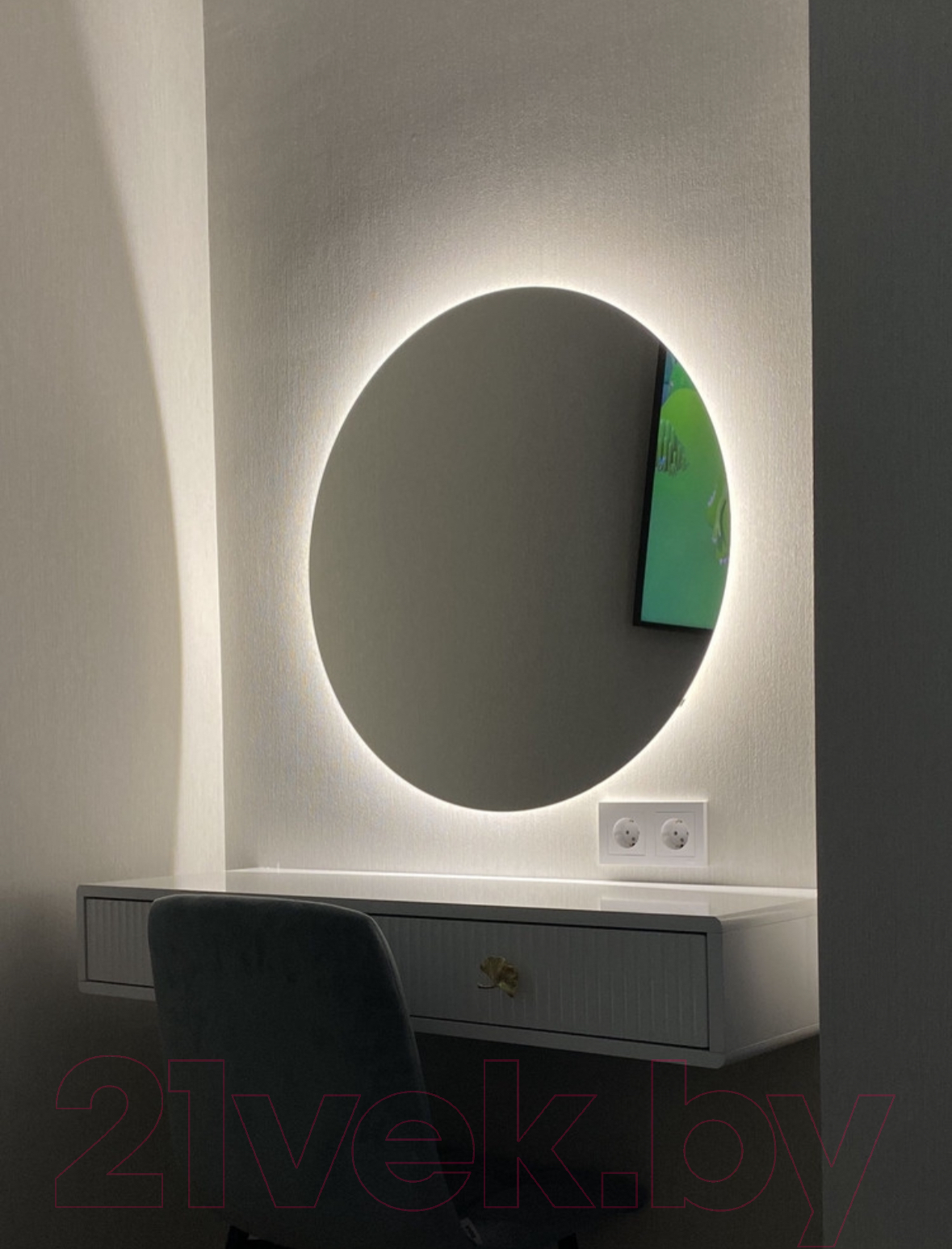 Зеркало Emze Led Motion D70 / LED.70.70.MOTION.4K (c подсветкой бесконтактное включение) — фото 3
