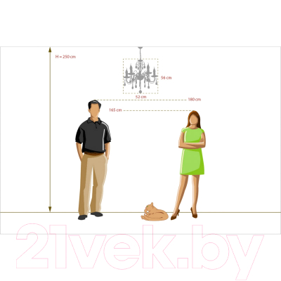 Изображение товара Люстра De Markt Аврора 371010705