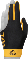 Перчатка для бильярда Tiger Professional Billiard Glove / 10694 (черный/желтый, левая) - 