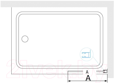 Изображение товара Стеклянная шторка для ванны RGW SC-056-8 / 35110562840-11