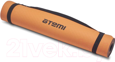 Коврик для йоги и фитнеса Atemi AYM13С (серый-оранжевый)