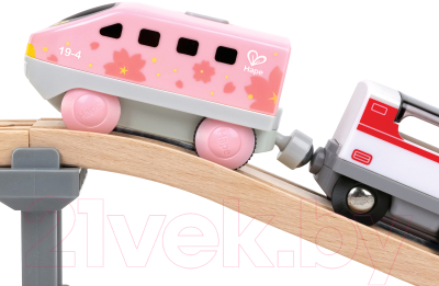 Поезд игрушечный Hape Мой поезд / E3787_HP (розовый)